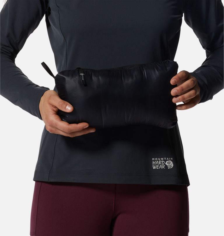 Women's Deloro Down Full Zip Hoody, Color: Black, image 9