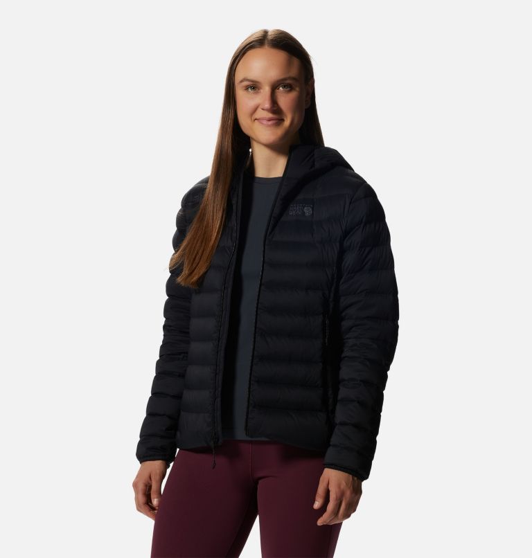 Women's Deloro Down Full Zip Hoody, Color: Black, image 10