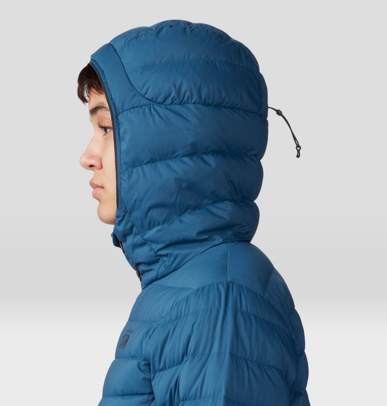 Women's Deloro Down Full Zip Hoody, Color: Dark Caspian, image 5