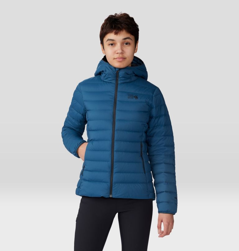 Women's Deloro Down Full Zip Hoody, Color: Dark Caspian, image 11
