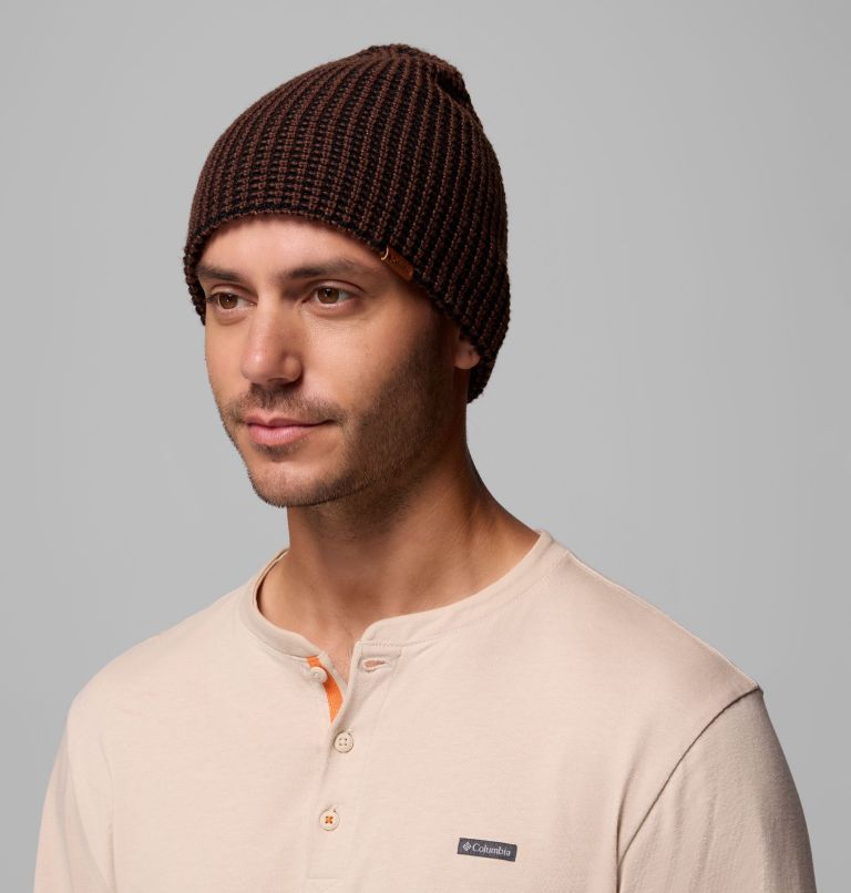 Landroamer Waffle Beanie, Color: Tobacco, Black, image 2