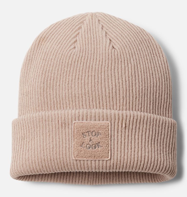 Provisions Cuffed Beanie, Color: Crushed Clay, Stop and Look, image 1