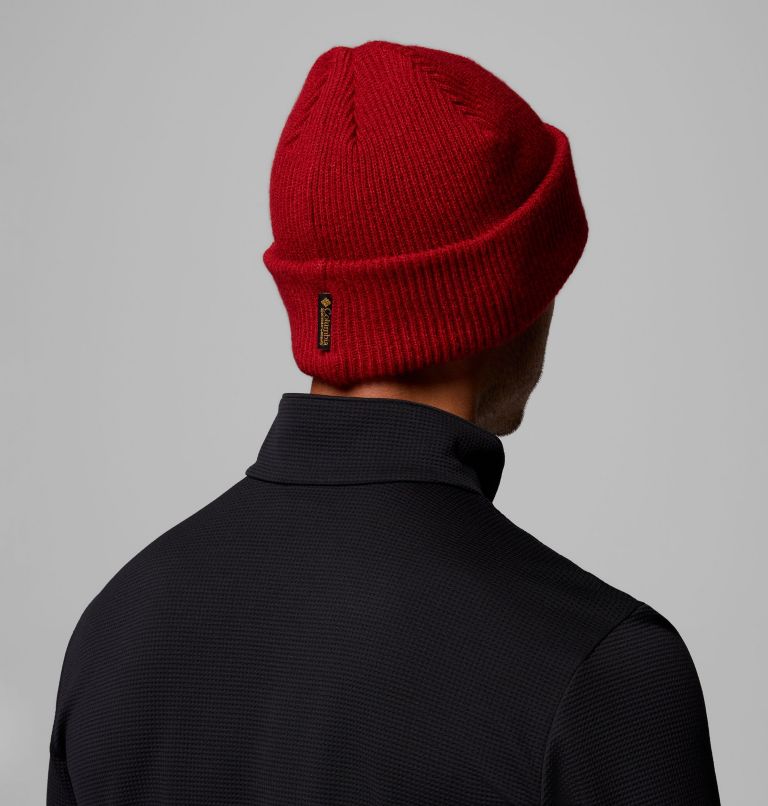 Provisions Cuffed Beanie, Color: Red Dahlia, Heritage High Cascades, image 4