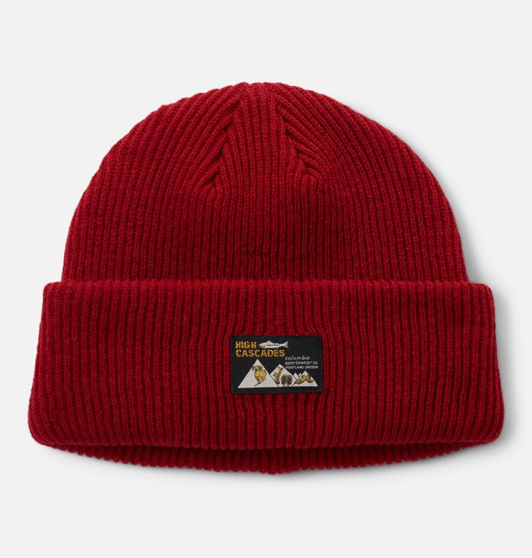 Provisions Cuffed Beanie, Color: Red Dahlia, Heritage High Cascades, image 1