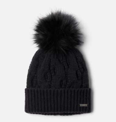 Unisex Boundless Days Cable Knit Pom Beanie, Color: Black, image 1