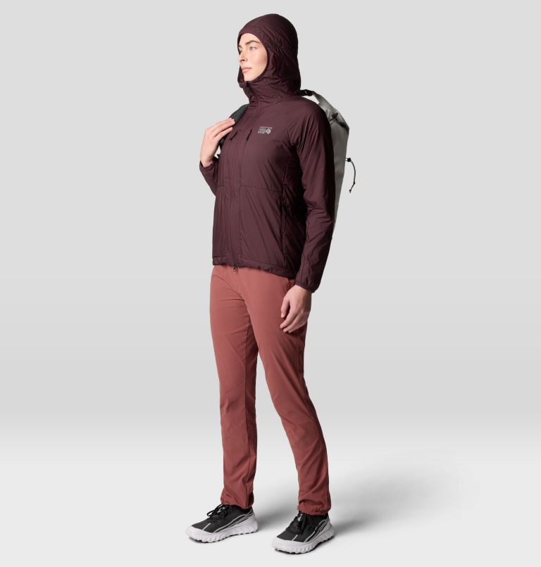 Women's Kor AirShell Warm Hoody, Color: Blackberry, image 8