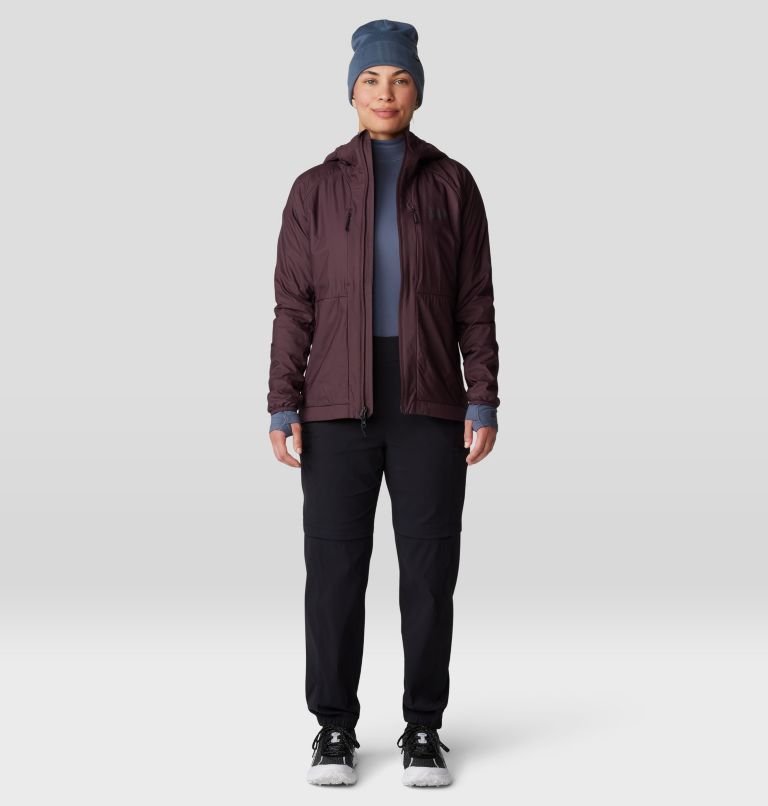Women's Kor AirShell Warm Hoody, Color: Blackberry, image 9