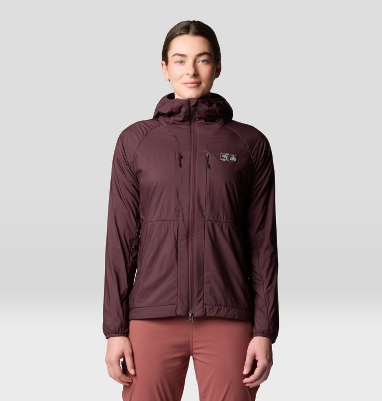 Women's Kor AirShell Warm Hoody, Color: Blackberry, image 1