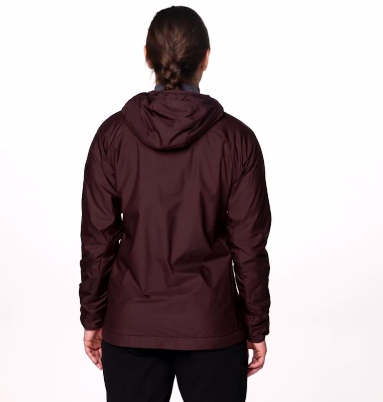 Women's Kor AirShell Warm Hoody, Color: Blackberry
