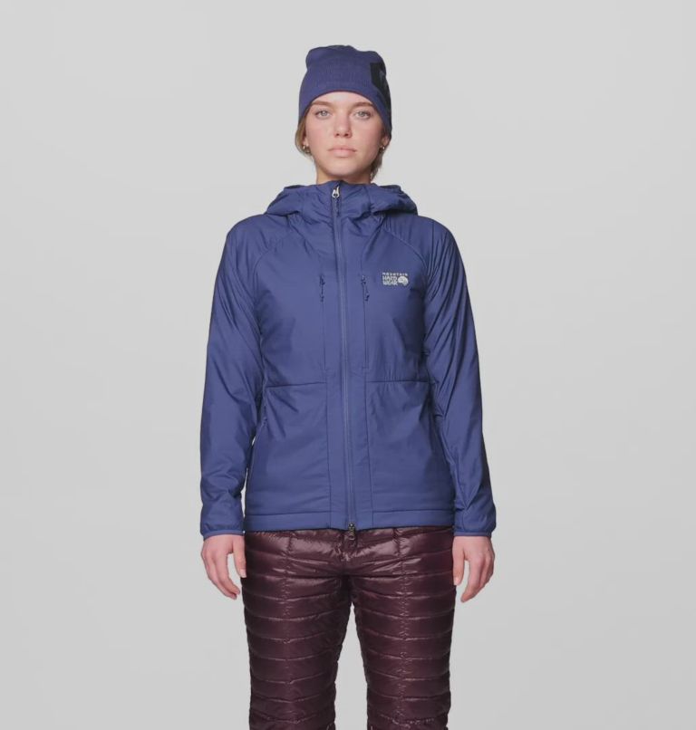 Women's Kor AirShell Warm Hoody, Color: Lapis Dusk