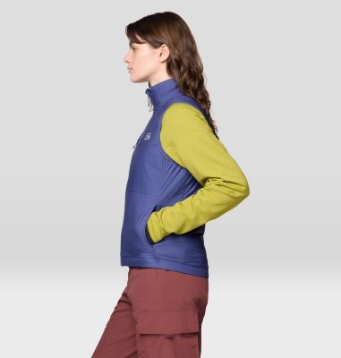 Women's Kor AirShell Warm Vest, Color: Lapis Dusk, image 7