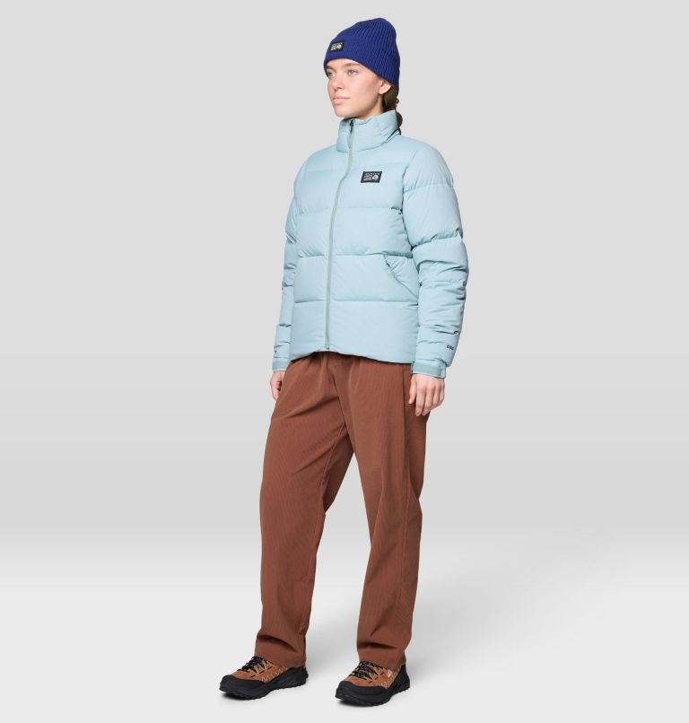 Women's Nevadan Down Jacket, Color: Ice Shadow, image 2