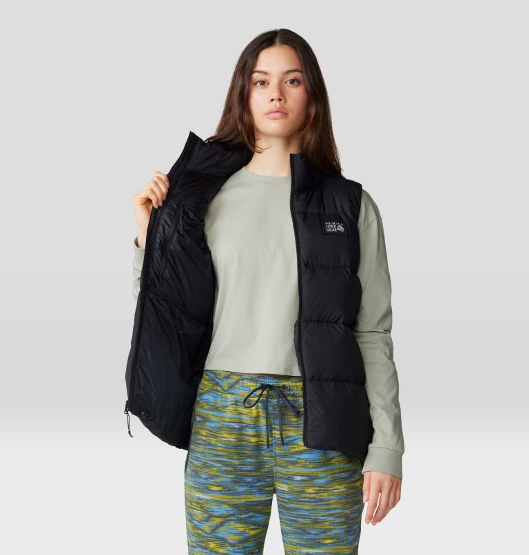 Women's Nevadan Down Vest, Color: Black, image 5