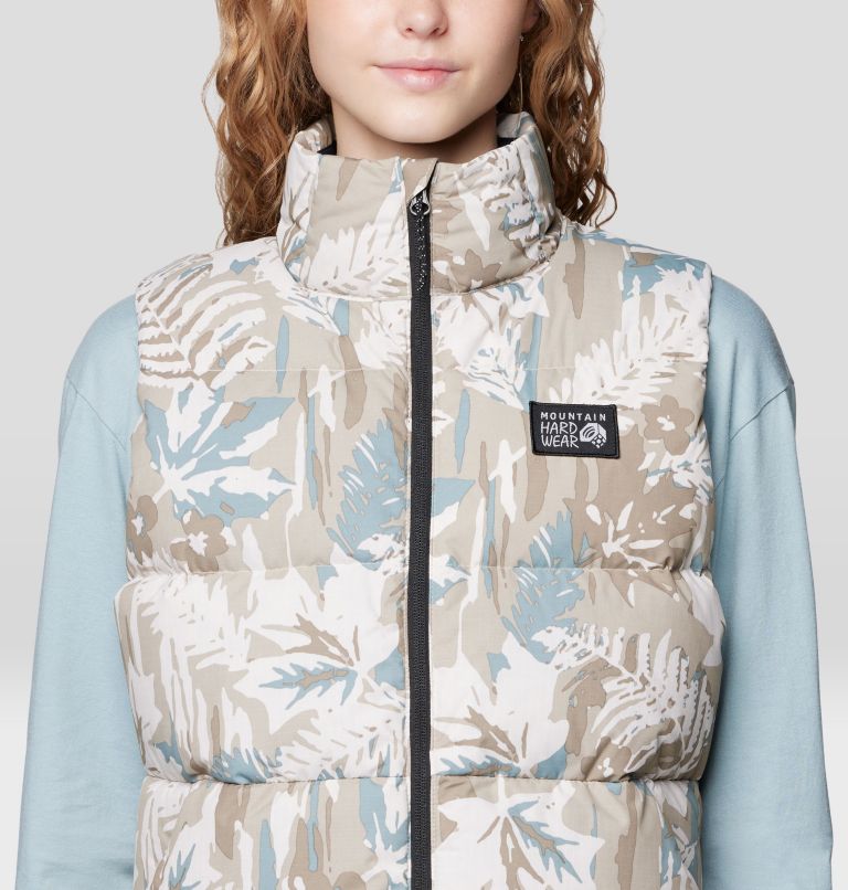 Women's Nevadan Down Vest, Color: Talc Redwoods Camo, image 5