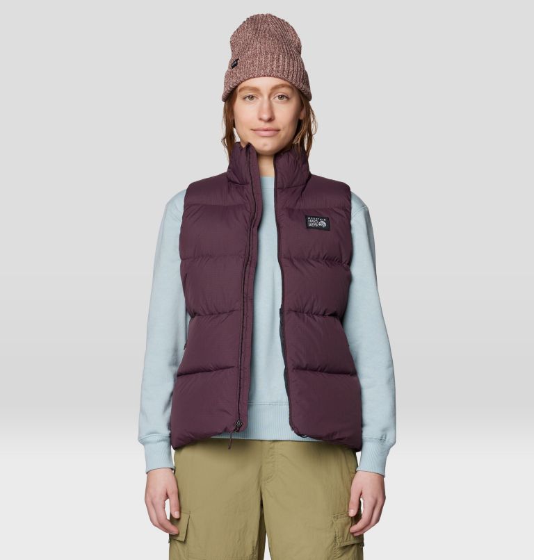 Women's Nevadan Down Vest, Color: Blackberry, image 4
