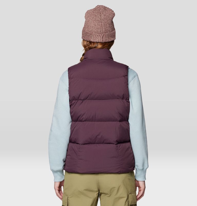 Women's Nevadan Down Vest, Color: Blackberry, image 2