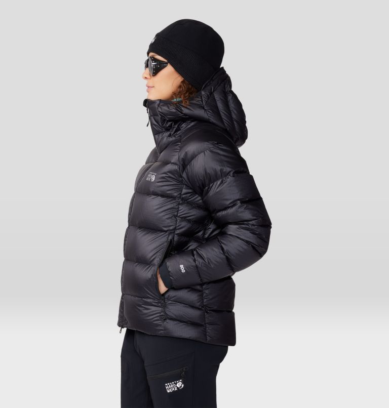 Women's Phantom Alpine Down Hooded Jacket, Color: Black, image 3