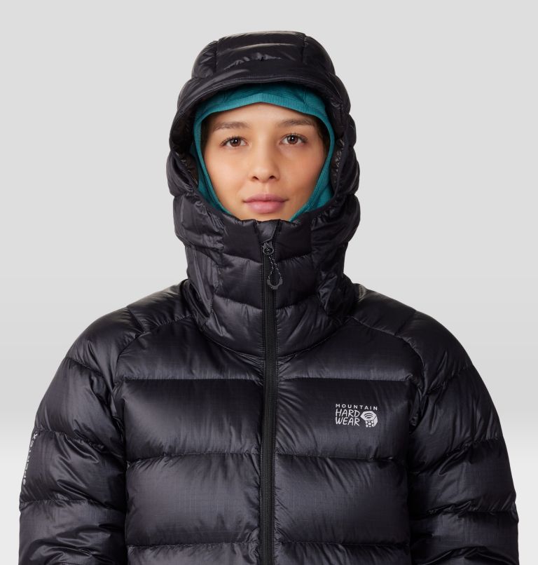 Women's Phantom Alpine Down Hooded Jacket, Color: Black, image 4