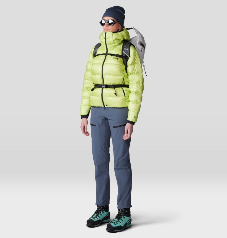 Women's Phantom Alpine Down Hooded Jacket, Color: Citron Glow, image 13