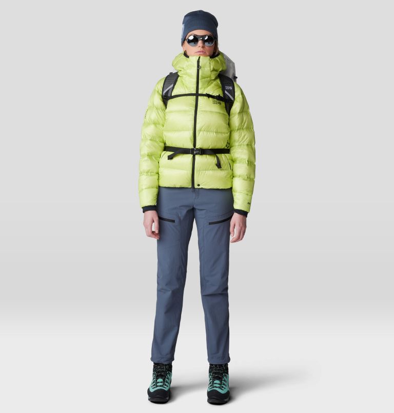 Women's Phantom Alpine Down Hooded Jacket, Color: Citron Glow, image 14
