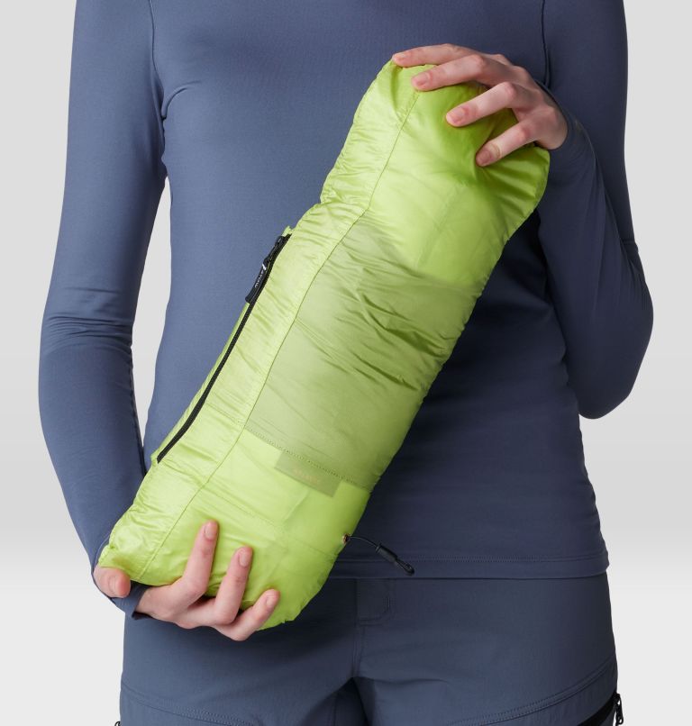 Women's Phantom Alpine Down Hooded Jacket, Color: Citron Glow, image 8
