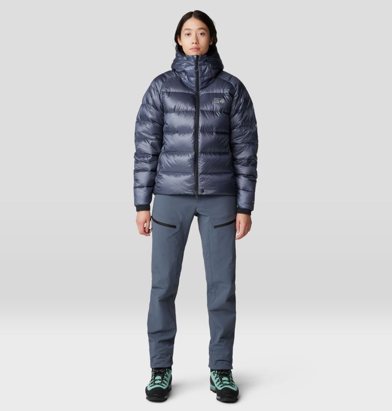 Women's Phantom Alpine Down Hooded Jacket, Color: Blue Slate, image 13