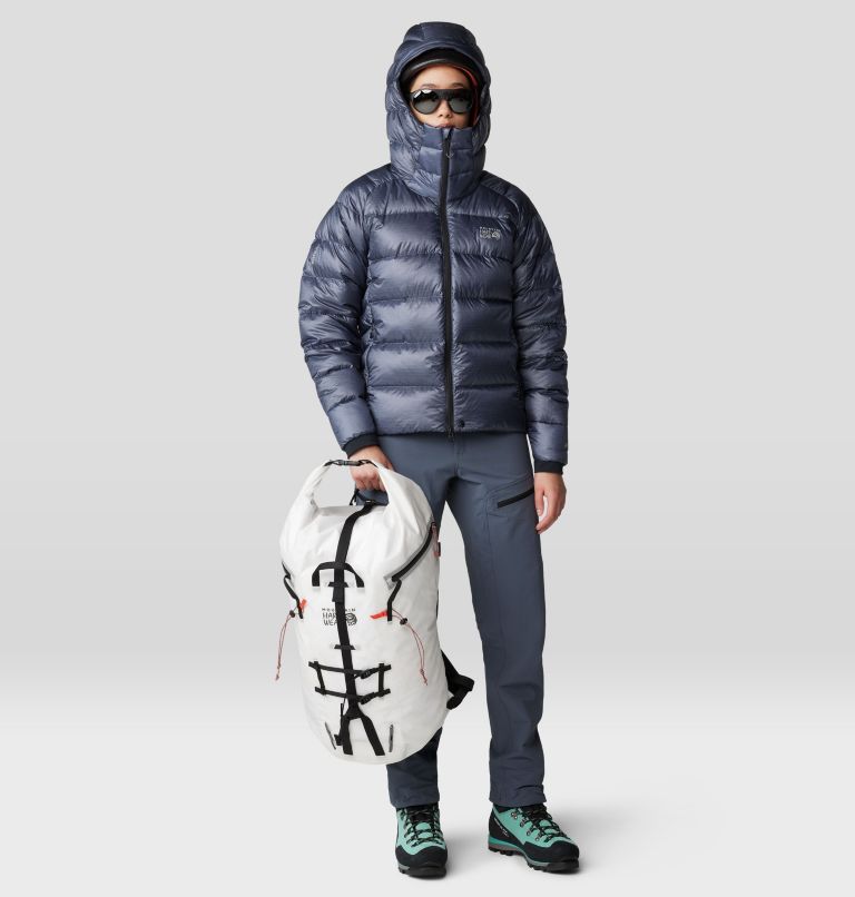 Women's Phantom Alpine Down Hooded Jacket, Color: Blue Slate, image 16