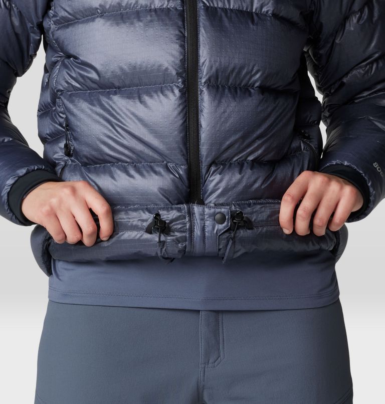 Women's Phantom Alpine Down Hooded Jacket, Color: Blue Slate, image 8