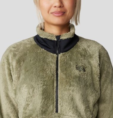 Women's Polartec® High Loft® Pullover, Color: Mantis Green, image 8