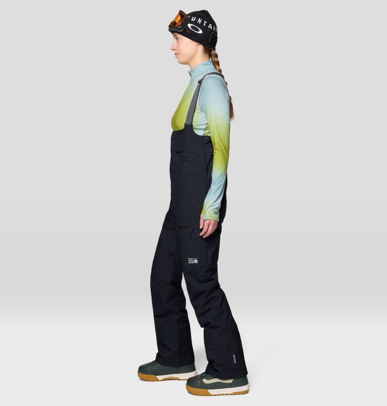 Women's Powder Maven Bib, Color: Black, image 5