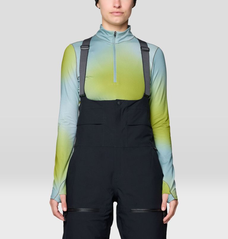Women's Powder Maven Bib, Color: Black, image 6