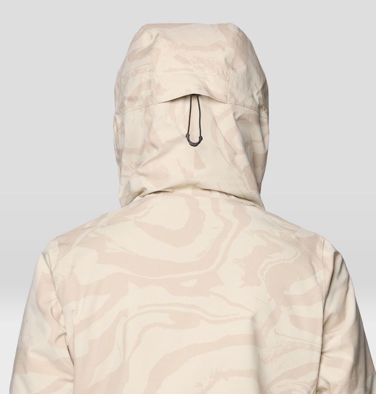 Women's Powder Maven Jacket, Color: Fossil Rockstrata Print, image 9