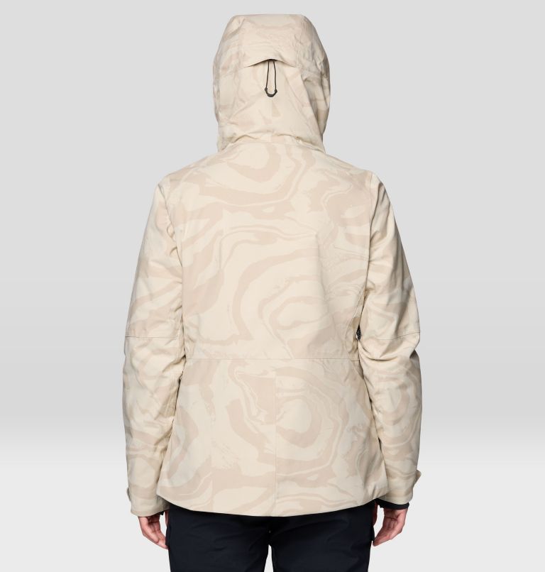 Women's Powder Maven Jacket, Color: Fossil Rockstrata Print, image 2