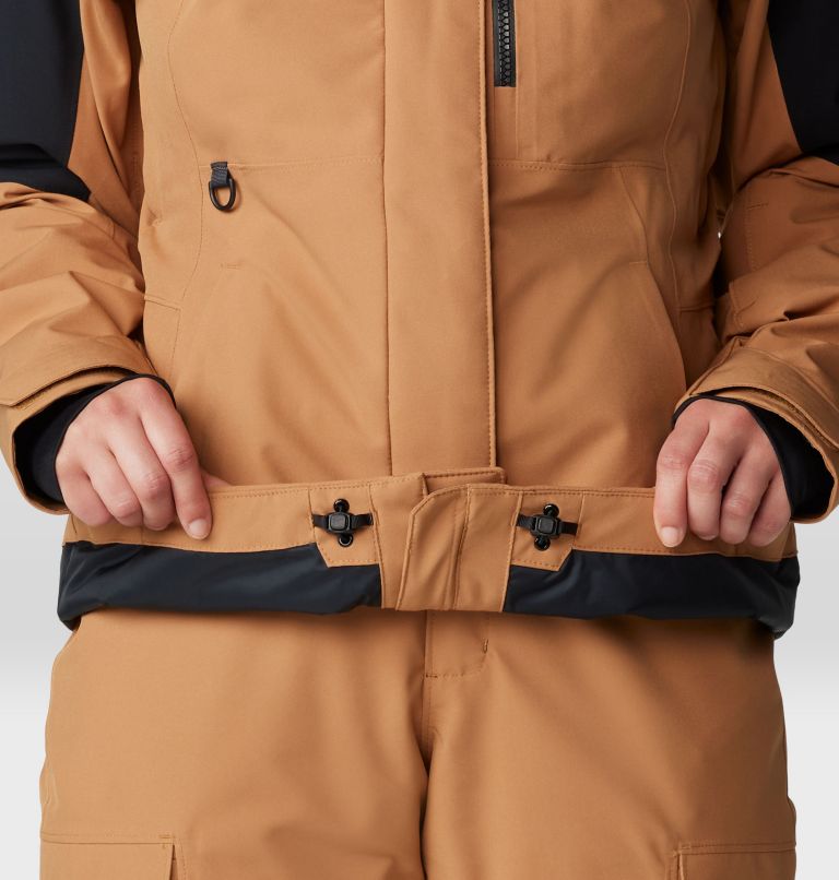 Women's Powder Maven Jacket, Color: Copper Clay, Black, image 12