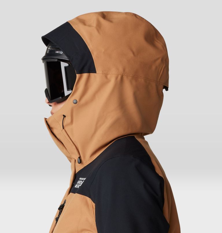Women's Powder Maven Jacket, Color: Copper Clay, Black, image 7