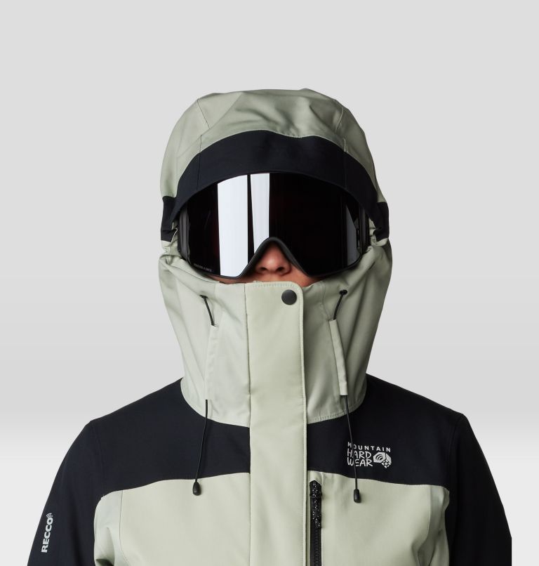 Women's Powder Maven Jacket, Color: White Sage, Mantis Green, Black, image 4