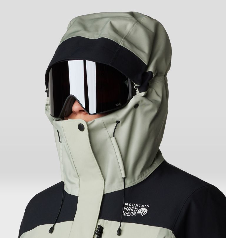 Women's Powder Maven Jacket, Color: White Sage, Mantis Green, Black, image 5