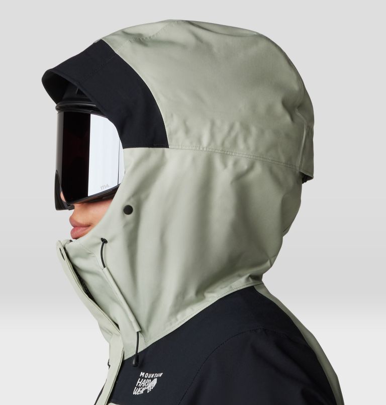Women's Powder Maven Jacket, Color: White Sage, Mantis Green, Black, image 7