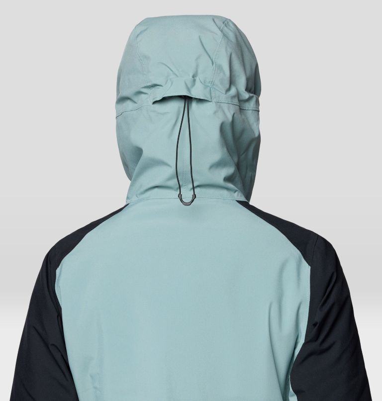 Women's Powder Maven Jacket, Color: Ice Shadow, Blue Sage, Black, image 10