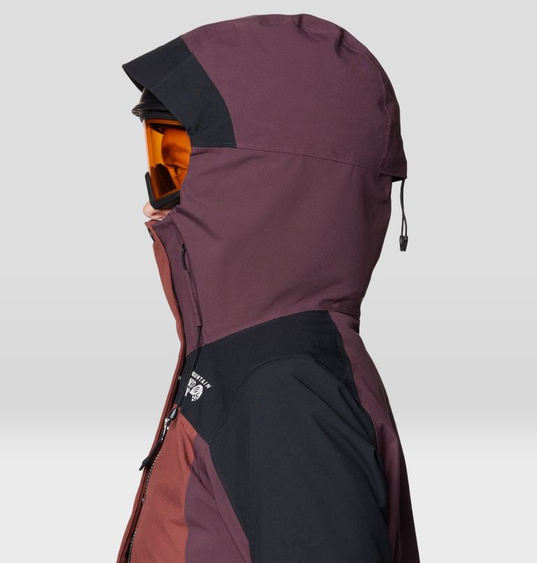 Women's Powder Maven Jacket, Color: Bourbon Brown, Blackberry, Black, image 13