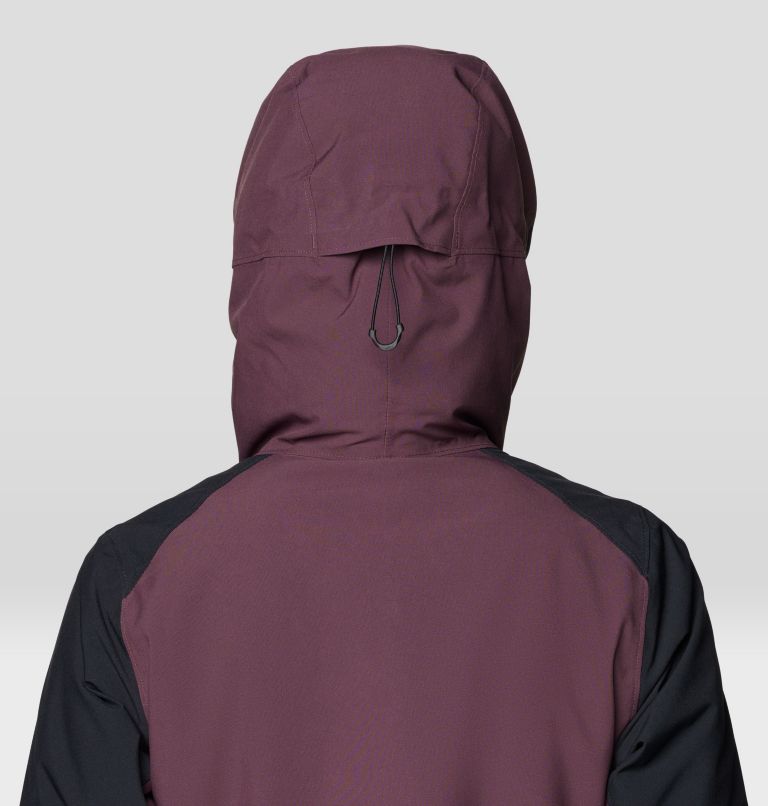 Women's Powder Maven Jacket, Color: Bourbon Brown, Blackberry, Black, image 10