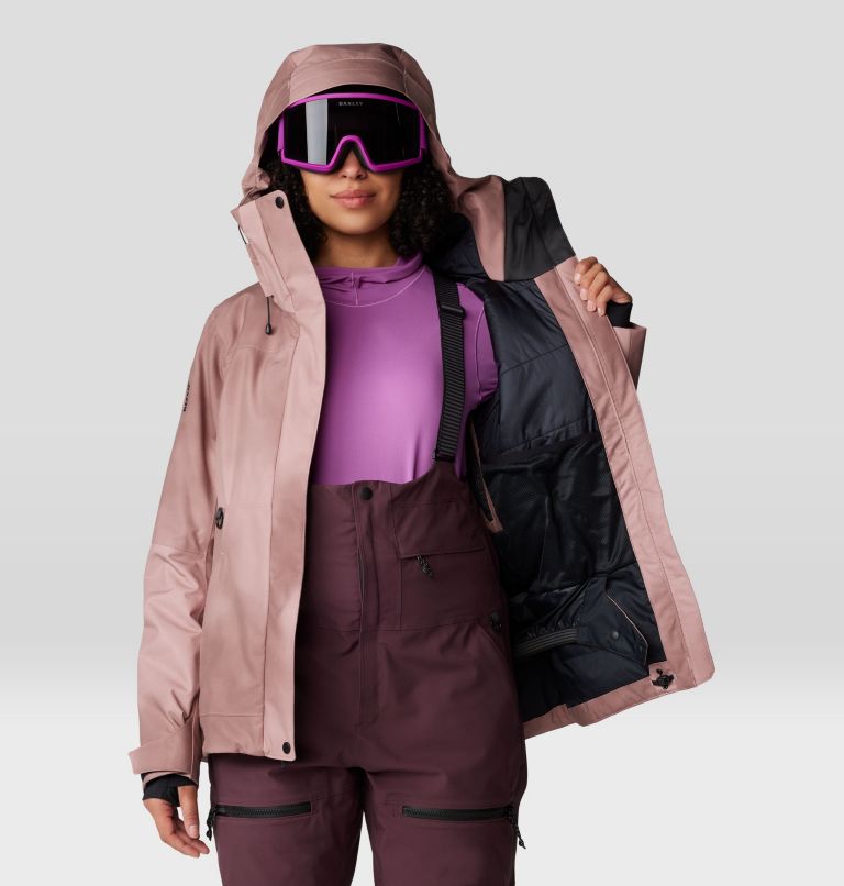 Women's Powder Maven Jacket, Color: Smoky Quartz Vapors Print, image 12