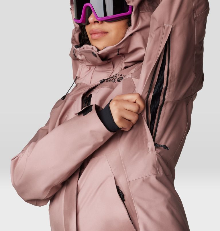 Women's Powder Maven Jacket, Color: Smoky Quartz Vapors Print, image 8