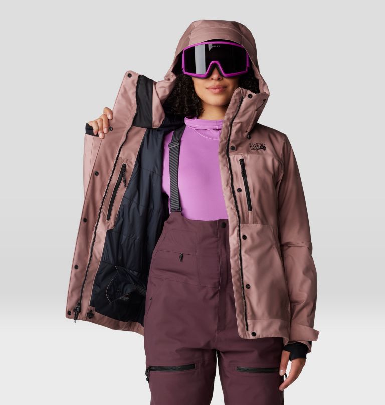 Women's Powder Maven Jacket, Color: Smoky Quartz Vapors Print, image 11