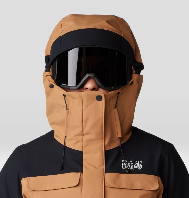 Women's Powder Maven Parka, Color: Copper Clay, Black, image 4