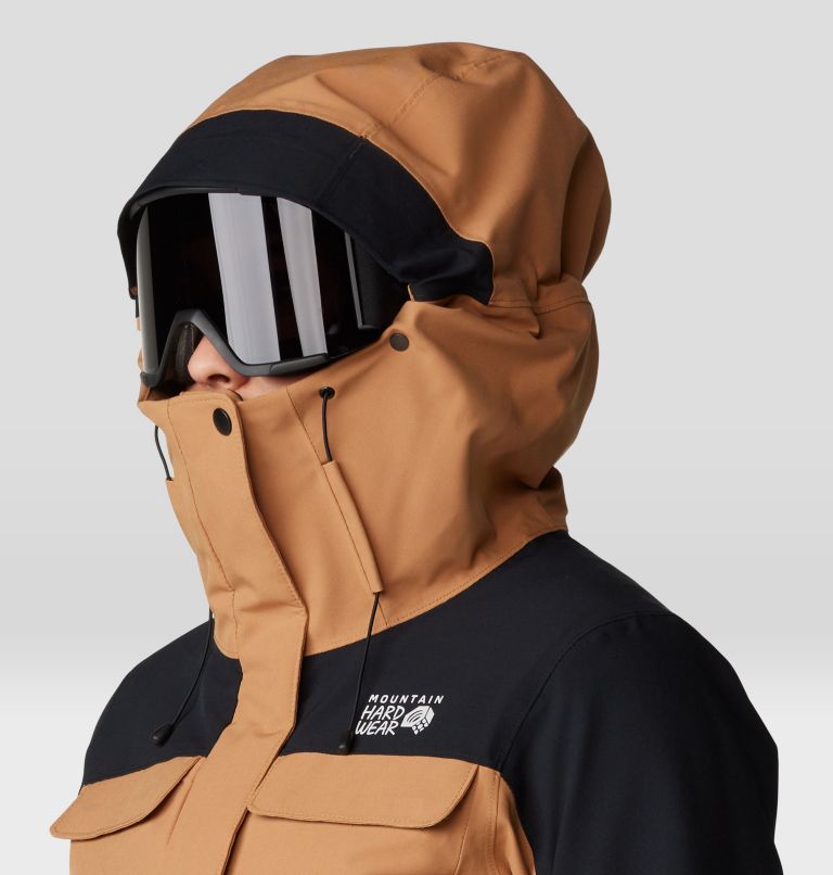 Women's Powder Maven Parka, Color: Copper Clay, Black, image 5