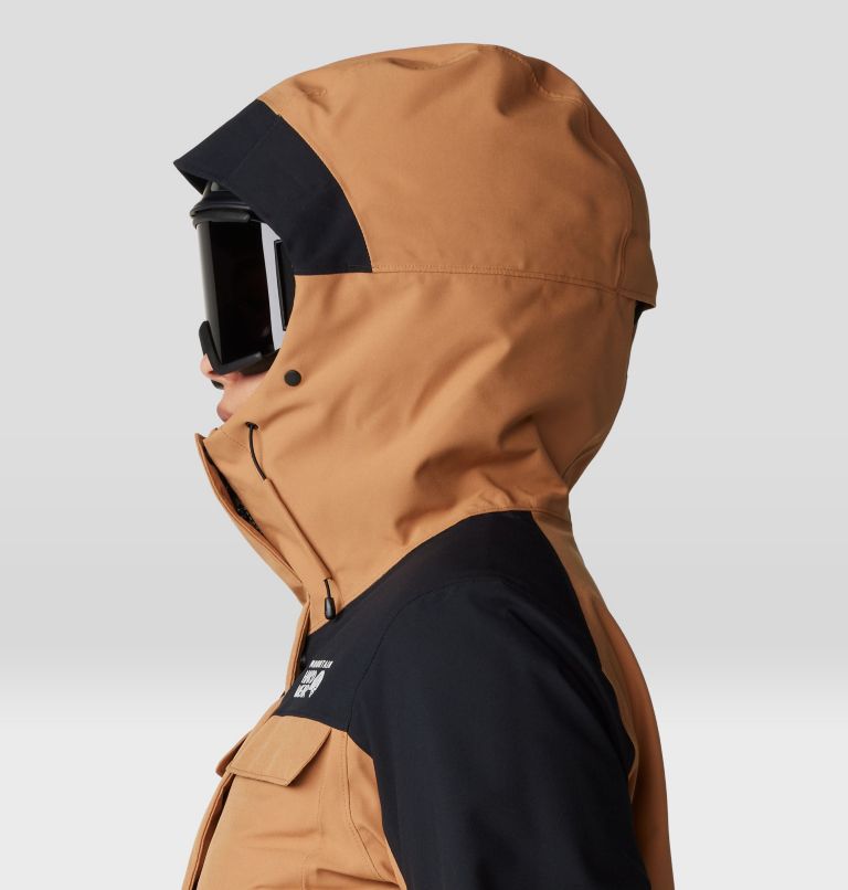 Women's Powder Maven Parka, Color: Copper Clay, Black, image 7