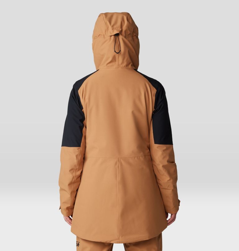 Women's Powder Maven Parka, Color: Copper Clay, Black, image 2