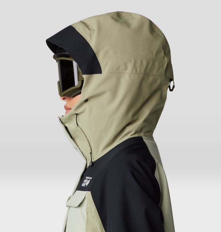 Women's Powder Maven Parka, Color: White Sage, Mantis Green, Black, image 7