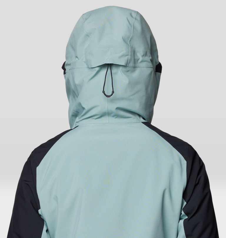 Women's Powder Maven Parka, Color: Blue Sage, Black, image 8
